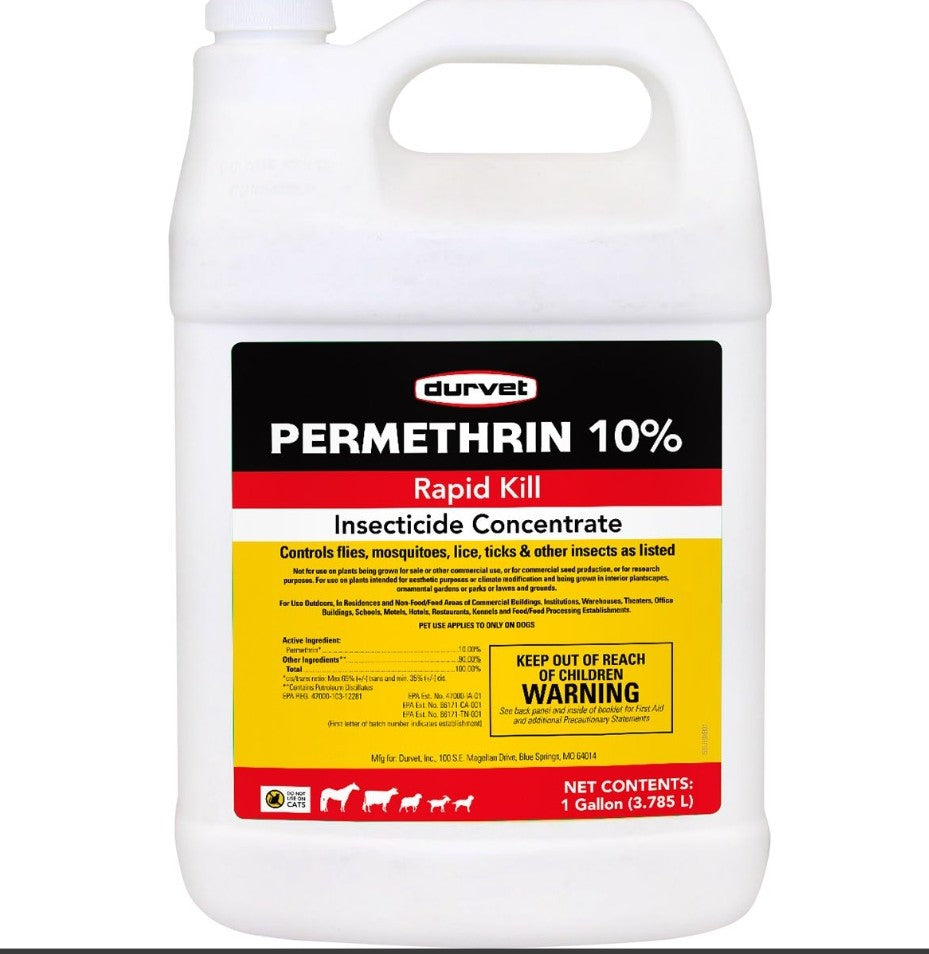 Durvet Permethrin 10% Insecticide Concentrate 1 gallon