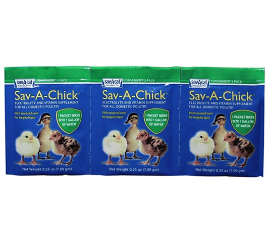 Sav-A-Chick Electrolyte & Vitamin Supplement 0.25 oz X 3 pack