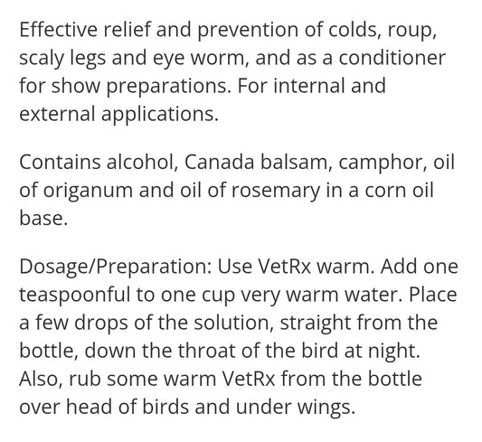 Vet Rx Poultry Aid 32 oz