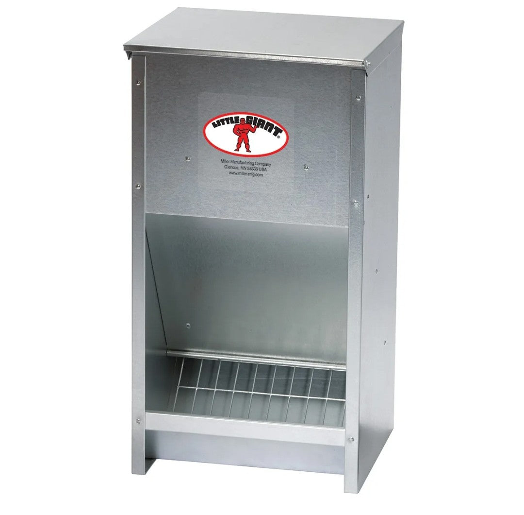 Galvanized High Capacity Poultry Feeder 25 lbs