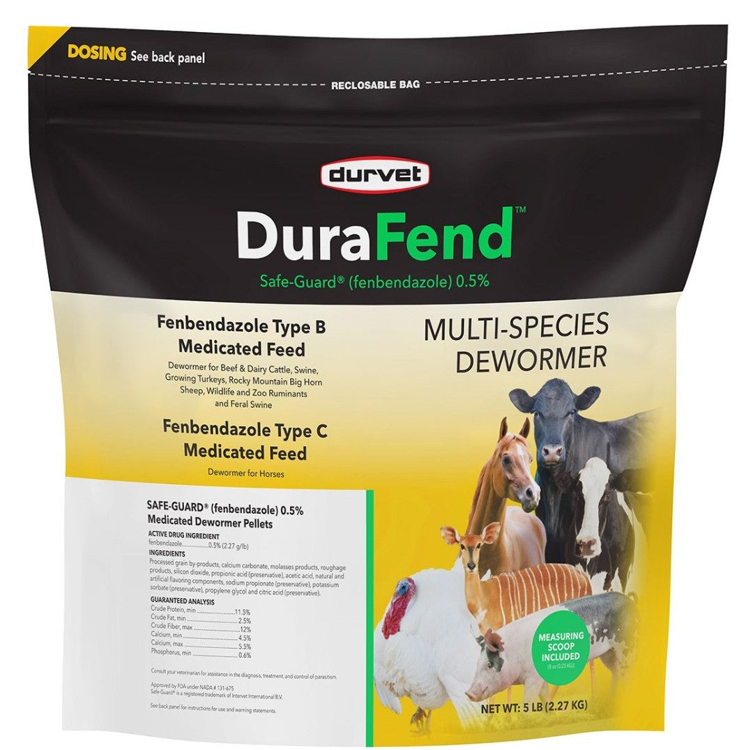 DuraFend Fenbendazole Type B and C Multi Species Medicated Dewormer 5 lbs