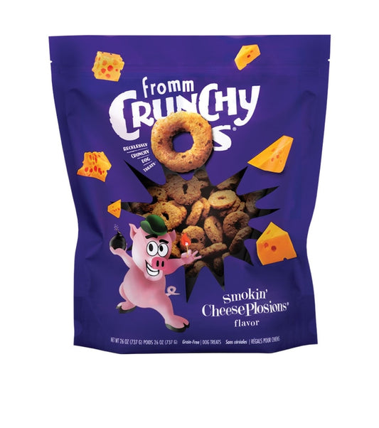 Fromm Dog Crunchy o's Cheeseplosion 26 oz