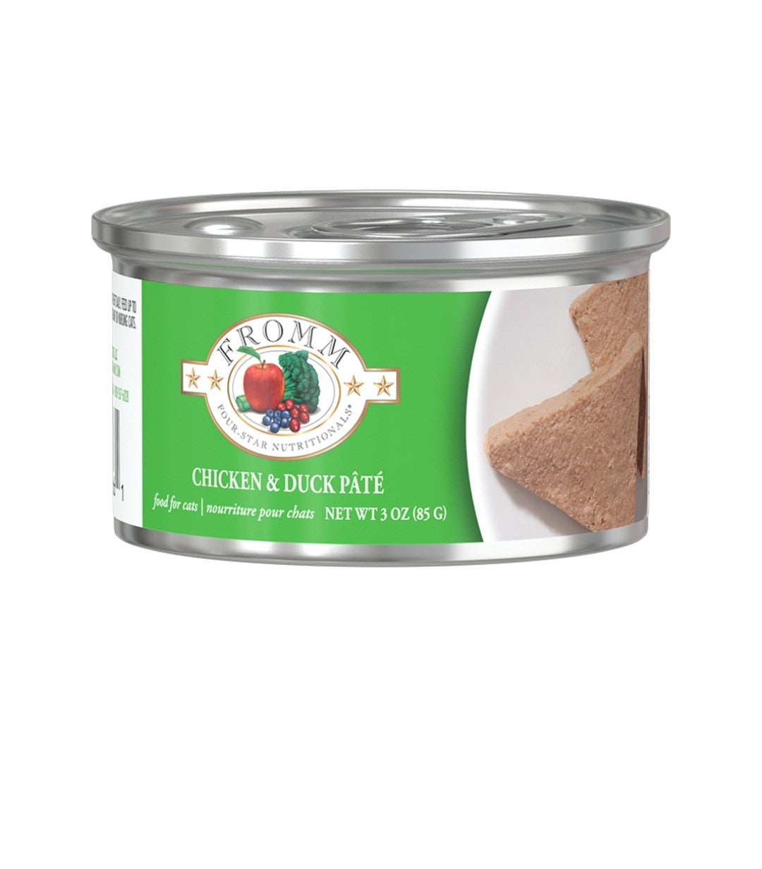 Fromm Cat 4 Star Grain Free Chicken And Duck 3 oz cans 12 pack