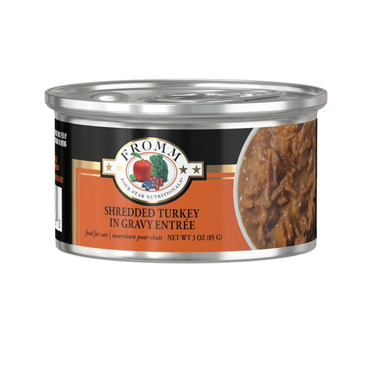Fromm Cat 4 Star Grain Free Shredded Turkey In Gravy 3 oz