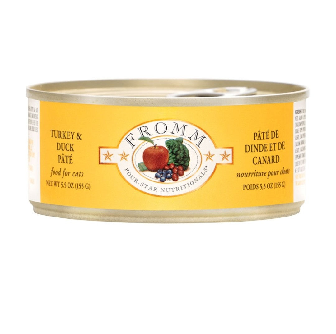 Fromm Cat 4 Star Turkey and Duck 5.5 oz cans 12 pack