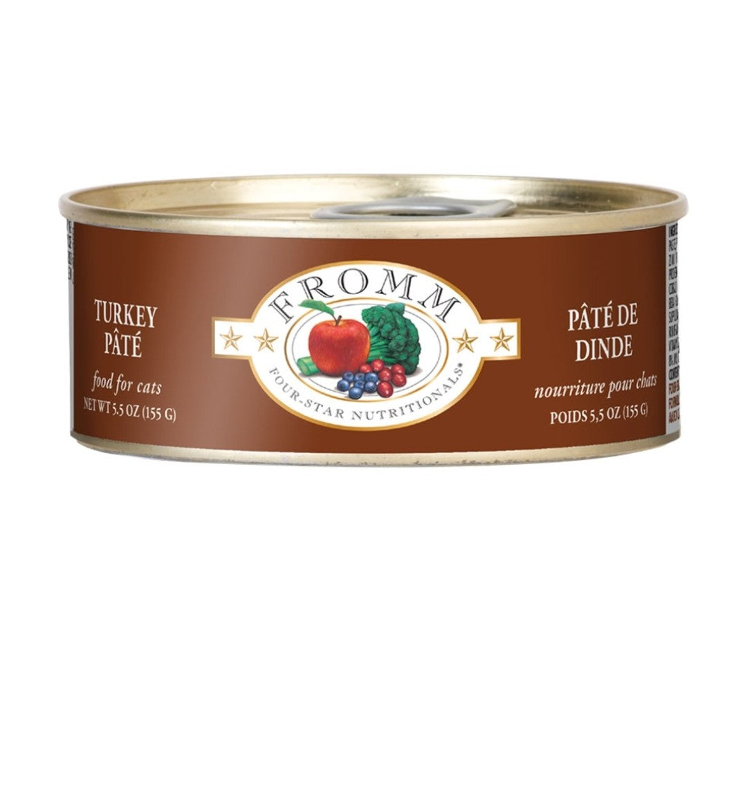 Fromm Cat 4 Star Turkey 5.5 oz cans 12 pack