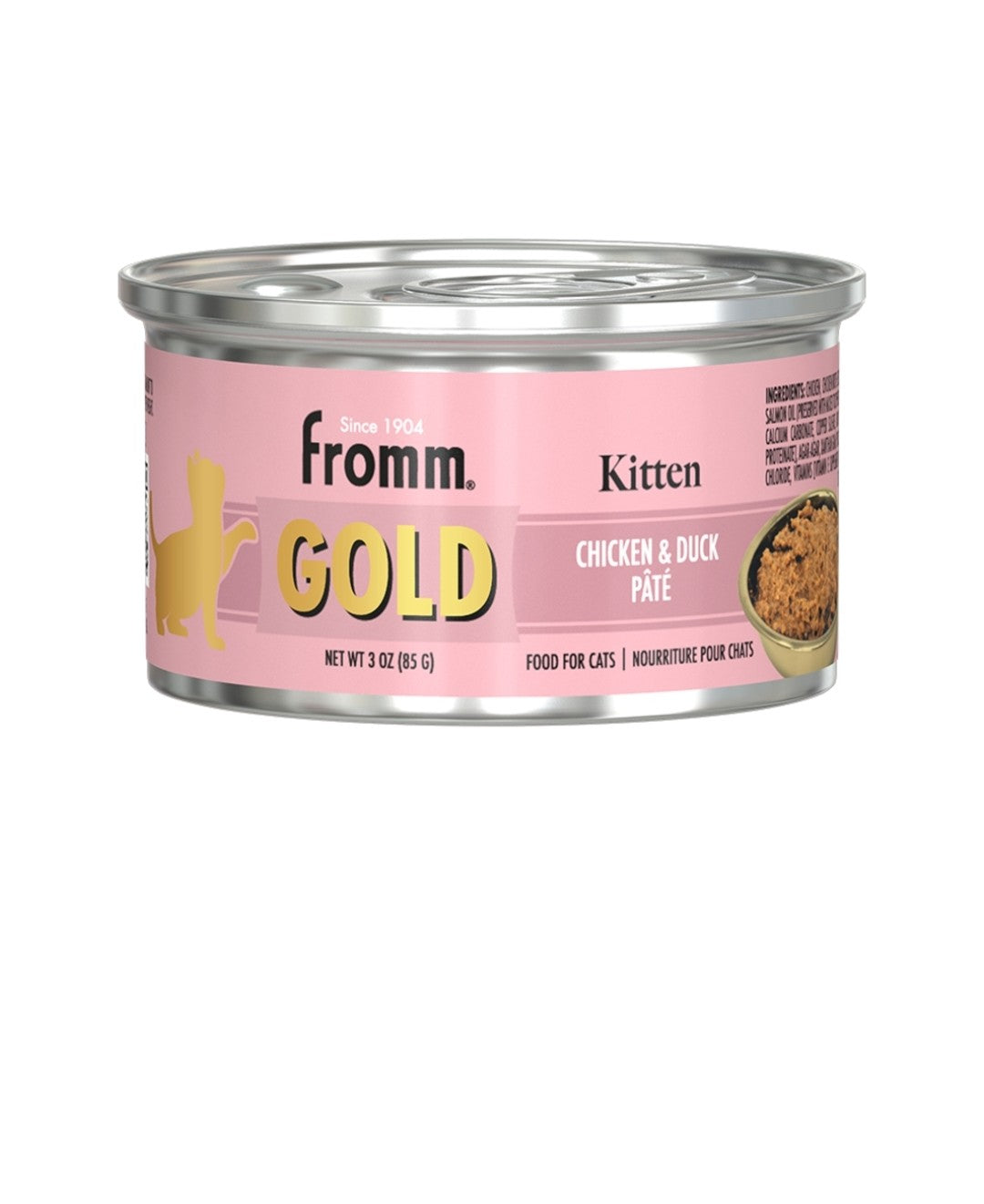 Fromm Cat Gold Kitten Chicken And Duck Pate 3 oz cans 12 pack