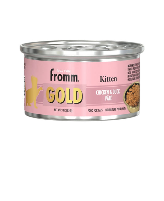 Fromm Cat Gold Kitten Chicken And Duck Pate 3 oz cans 12 pack
