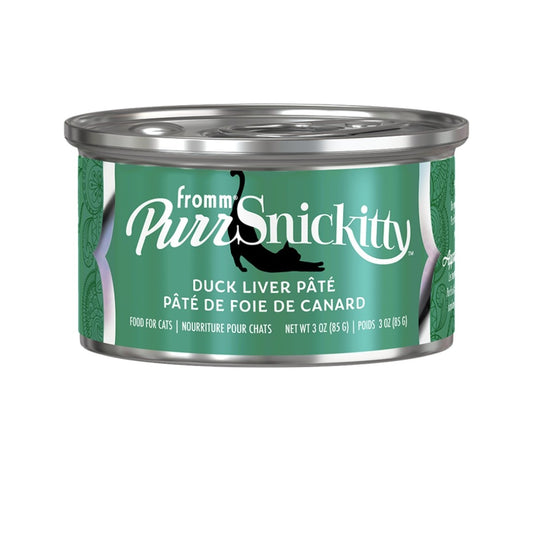 Fromm Cat Purrsnickey Duck Pate 3 oz cans 12 pack