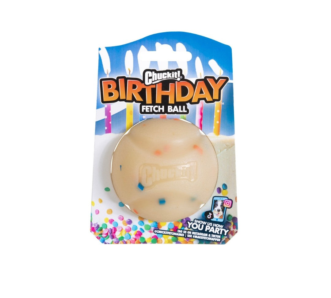 Chuckit Birthday Fetch Ball Dog Toy