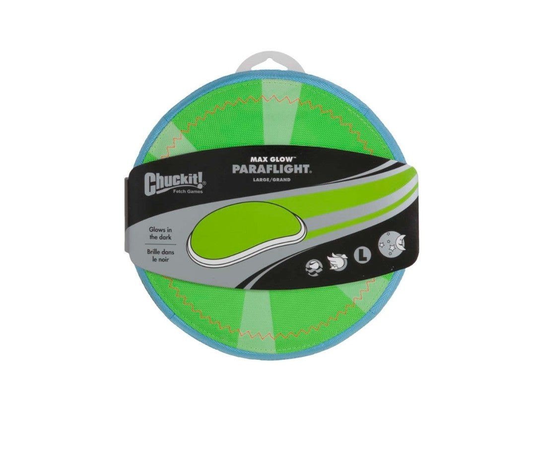 Chuckit Paraflight Max Glow Large Dog Toy