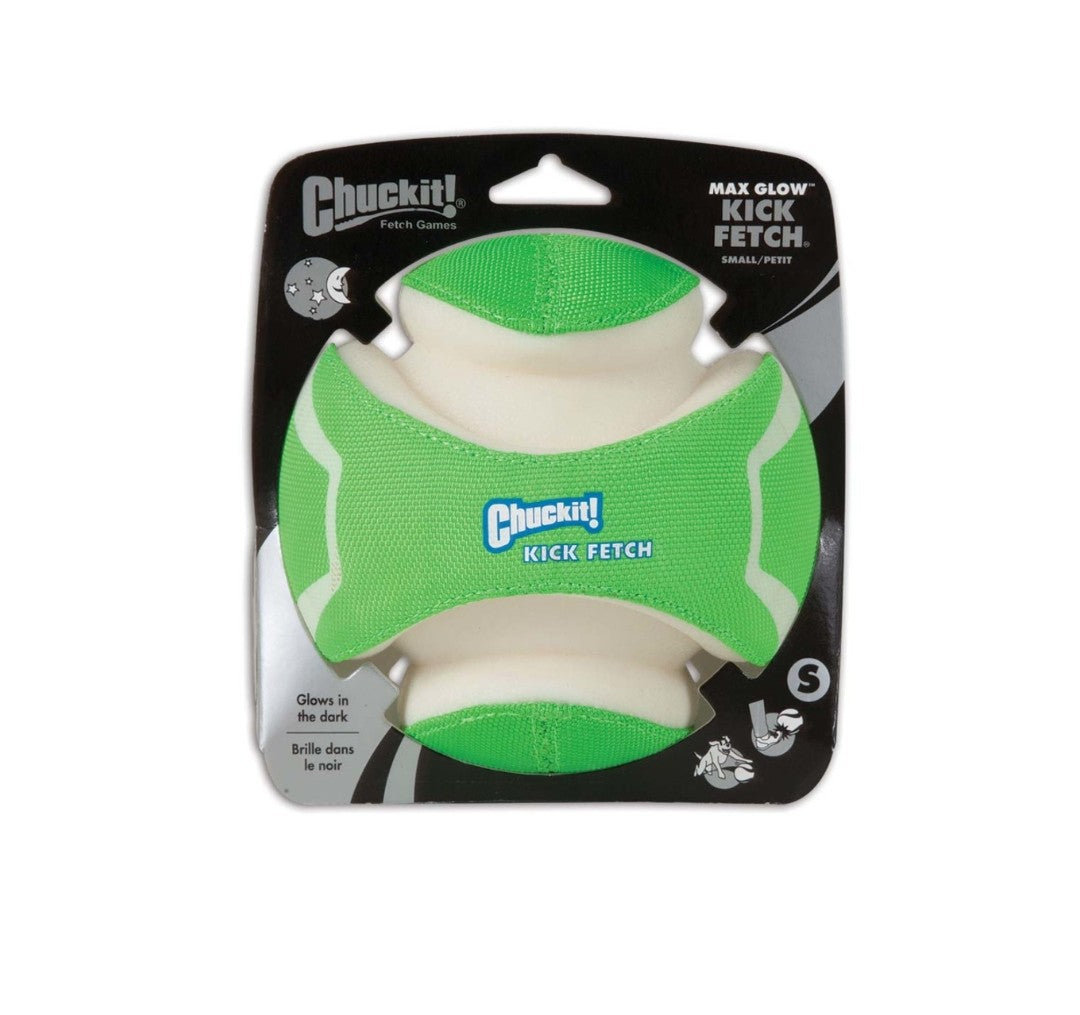 Chuckit Kick Fetch Large Dog Toy Max Glow