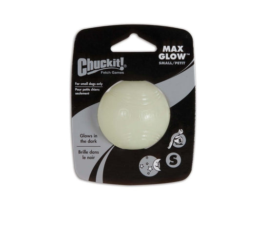 Chuckit Max Glow Ball Dog  Toy Small