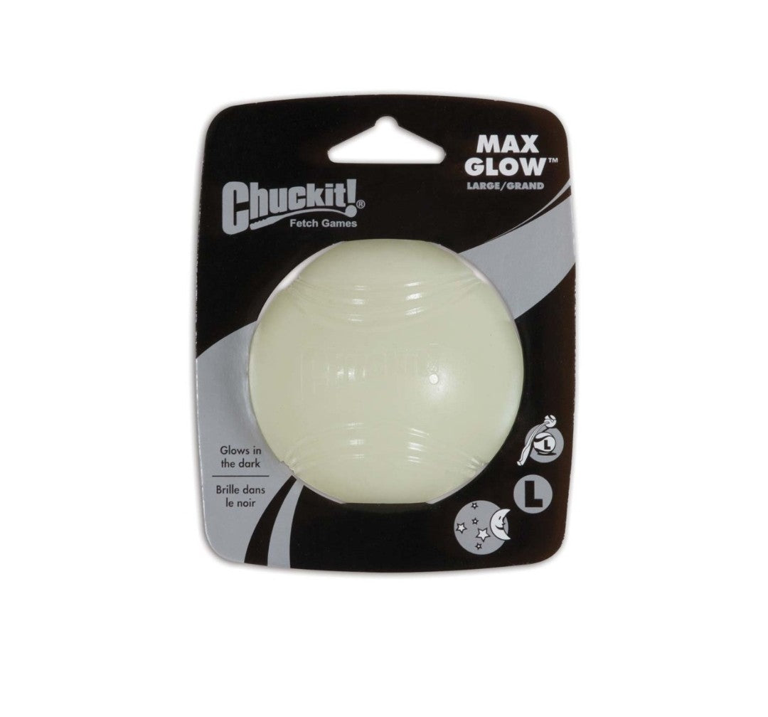Chuckit Max Glow Ball Dog Toy Large