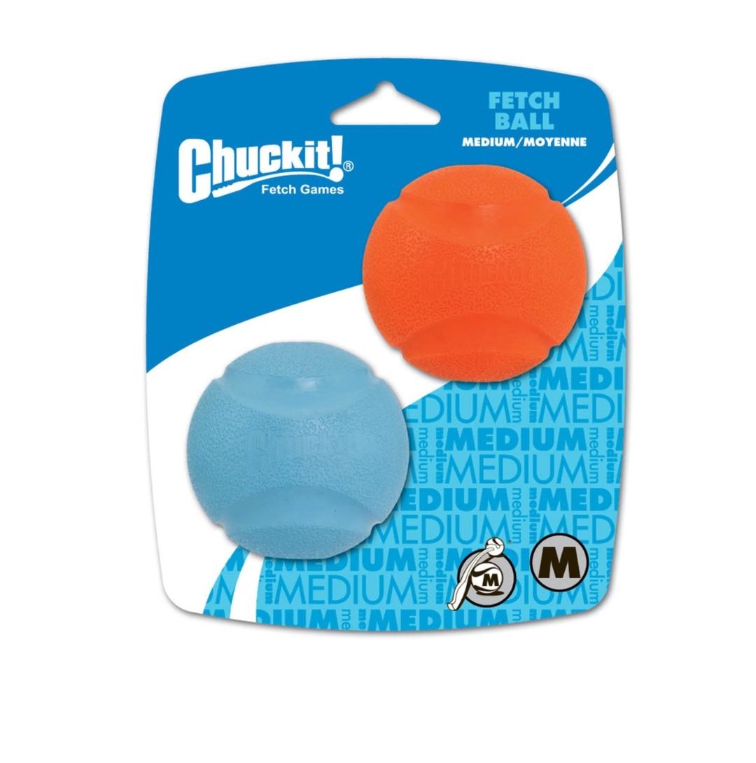 Chuckit Fetch Ball Dog Toy Medium 2 pack