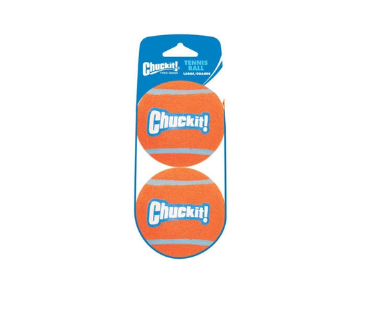 Chuckit Tennis Ball Dog Toy Large 2 pack