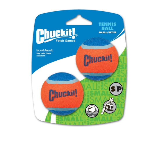 Chuckit Tennis Ball Dog Toy Small 2 pack