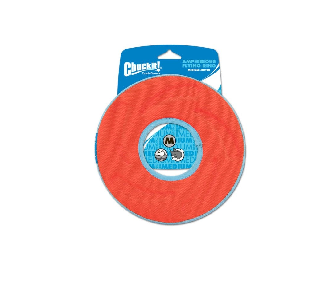 Chuckit ZipFlilght Flying Ring Dog Toy Medium