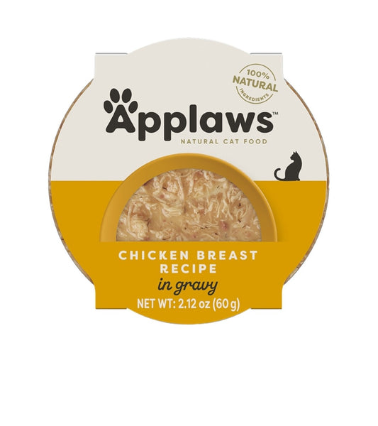 Applaws Cat Grain Free Chicken Flakes In Gravy 2.12 oz 10 pack