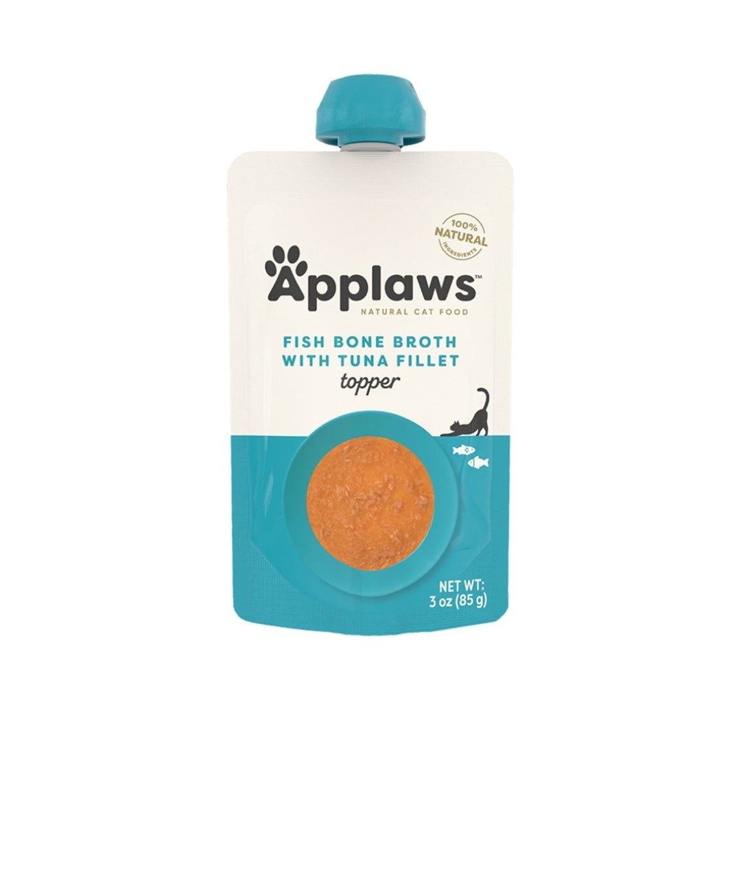 Applaws Cat Grain Free Fish Bone Broth With Tuna Fillet 3 oz Pouch 12 pack
