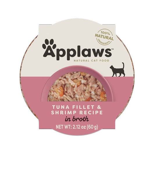 Applaws Cat Tuna Fillet With Shrimp Peel Top 2.12 oz 10 pack
